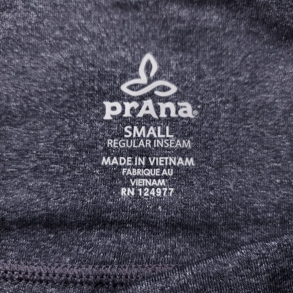 Prana Yoga Pants Women S Charcoal Gray Heather Wide Leg Flare Athleisure Casual - Picture 5 of 12
